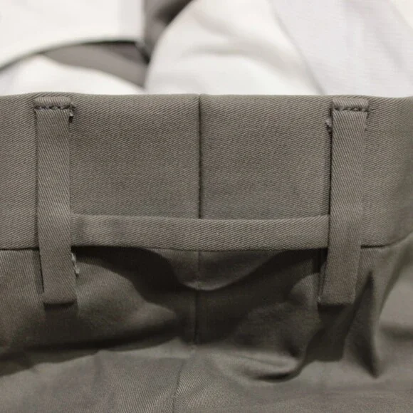 Zanella NWT Chinos / Casual Pants Size 42 US Parker In Solid Gray Cotton Blend